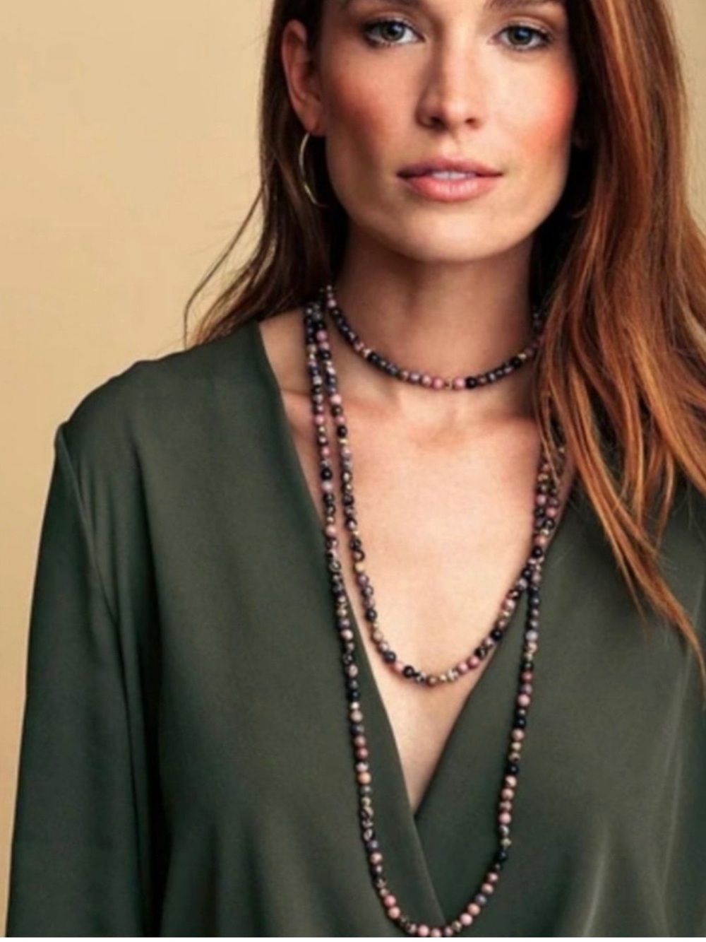 Gorjana Dakota Wrap Necklace, 18 Karat Gold Plated Brass Beads
